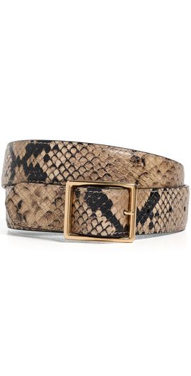 Nili Lotan Nili Lotan Gabriele Belt Taupe Snakeskin w/ Gold