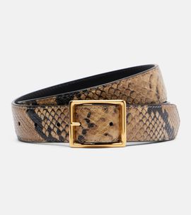 Nili Lotan Nili Lotan Gabriele snake-print leather belt