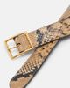 Nili Lotan Nili Lotan Gabriele snake-print leather belt - 3
