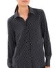 Nili Lotan Nili Lotan Gaia Slim Button Down Shirt Ivory Polka Dot - 1