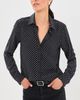 Nili Lotan Nili Lotan Gaia Slim Button Down Shirt Ivory Polka Dot - 2