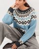 Nili Lotan Nili Lotan Isaline Fair Isle Sweater Iceberg Blue Fair Isle - 2