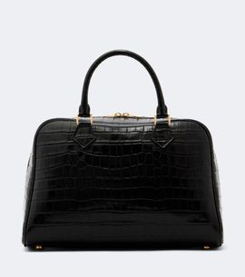 Nili Lotan Nili Lotan Jaclyn croc-effect leather bowling bag