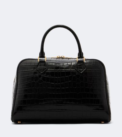 Nili Lotan Nili Lotan Jaclyn croc-effect leather bowling bag