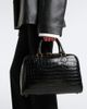 Nili Lotan Nili Lotan Jaclyn croc-effect leather bowling bag - 2