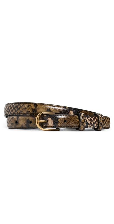 Nili Lotan Nili Lotan Jane Belt Brown Snake w/ Antique Gold