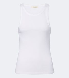 Nili Lotan Nili Lotan Jennifer ribbed-knit cotton tank top