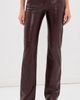 Nili Lotan Nili Lotan Joan Leather Pants Merlot - 2