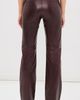Nili Lotan Nili Lotan Joan Leather Pants Merlot - 3