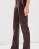 Nili Lotan Nili Lotan Joan Leather Pants Merlot - 4