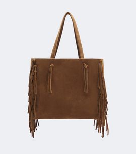 Nili Lotan Nili Lotan Joni fringed suede tote bag