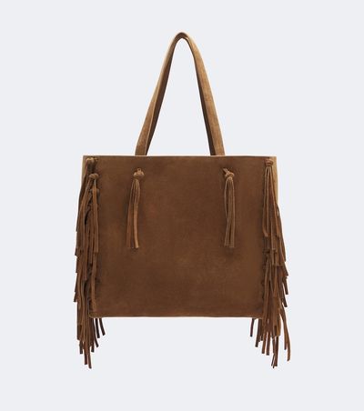 Nili Lotan Nili Lotan Joni fringed suede tote bag