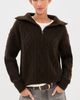 Nili Lotan Nili Lotan Jori Cashmere Sweater Dark Brown - 2