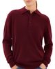 Nili Lotan Nili Lotan Jovan Sweater Polo Top Burgundy - 1