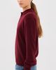 Nili Lotan Nili Lotan Jovan Sweater Polo Top Burgundy - 4
