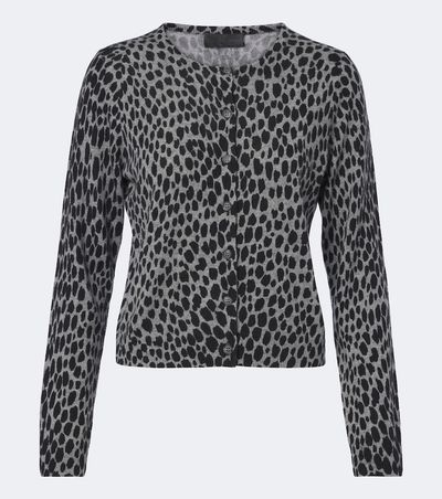 Nili Lotan Nili Lotan Keelah leopard-print cashmere cardigan