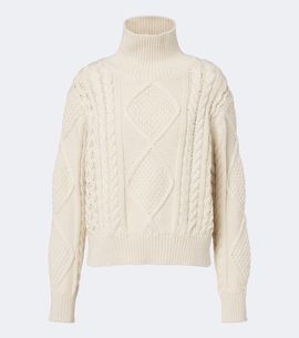 Nili Lotan Nili Lotan Kimmy cable-knit cotton and cashmere sweater