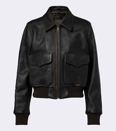 Nili Lotan Nili Lotan Leather bomber jacket