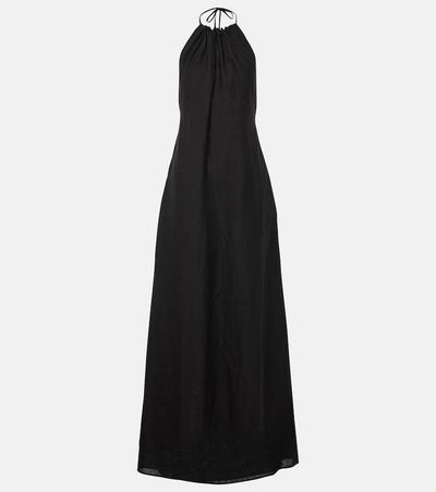 Nili Lotan Nili Lotan Lelia halterneck linen maxi dress