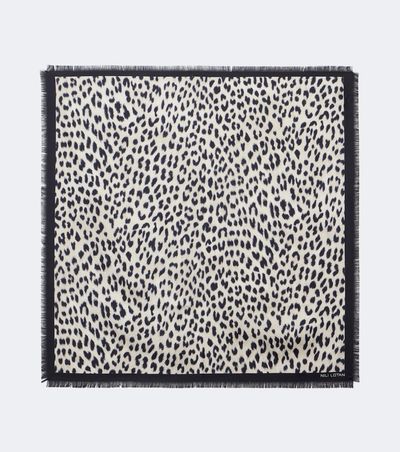 Nili Lotan Nili Lotan Leopard print silk scarf