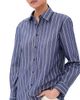 Nili Lotan Nili Lotan Raphael Classic Shirt Large Midnight/White Stripe - 1