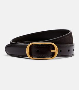 Nili Lotan Nili Lotan Reine leather and suede belt