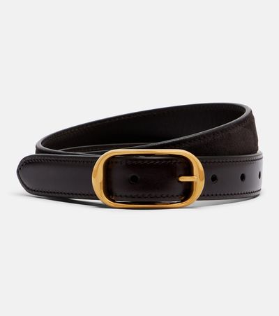 Nili Lotan Nili Lotan Reine leather and suede belt