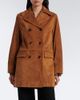 Nili Lotan Nili Lotan Remington double-breasted suede coat - 5