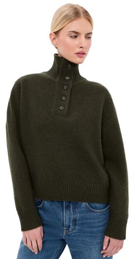 Nili Lotan Nili Lotan Renata Sweater Dark Pine Melange