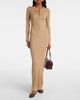 Nili Lotan Nili Lotan Ribbed-knit silk maxi dress - 2