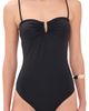 Nili Lotan Nili Lotan Ruched U-Ring One Piece Black - 1