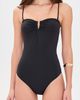 Nili Lotan Nili Lotan Ruched U-Ring One Piece Black - 5