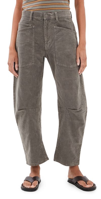 Nili Lotan Nili Lotan Shon Barrel Pants Sage Grey