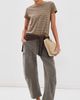 Nili Lotan Nili Lotan Shon Barrel Pants Sage Grey - 2