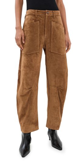 Nili Lotan Nili Lotan Shon Calfskin Suede Pants Martora
