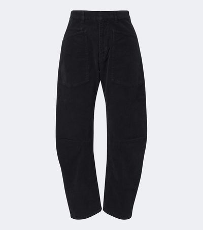 Nili Lotan Nili Lotan Shon cotton-blend corduroy barrel-leg jeans