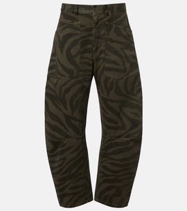 Nili Lotan Nili Lotan Shon cropped barrel-leg jeans
