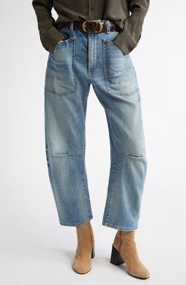 Nili Lotan Nili Lotan Shon High Waist Barrel Leg Jeans