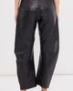 Nili Lotan Nili Lotan Shon Leather Barrel Pants Midnight - 4