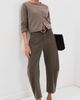 Nili Lotan Nili Lotan Shon Pants Vintage Washed/Dark Walnut - 5