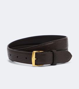 Nili Lotan Nili Lotan Snake-effect leather belt