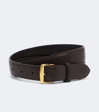 Nili Lotan Nili Lotan Snake-effect leather belt