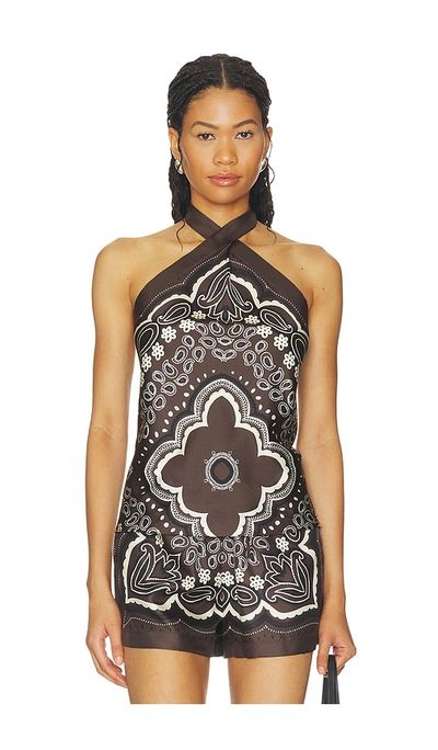 NILI LOTAN NILI LOTAN Solal Silk Halterneck Top