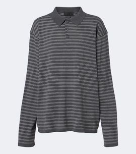 Nili Lotan Nili Lotan Striped cotton jersey polo shirt