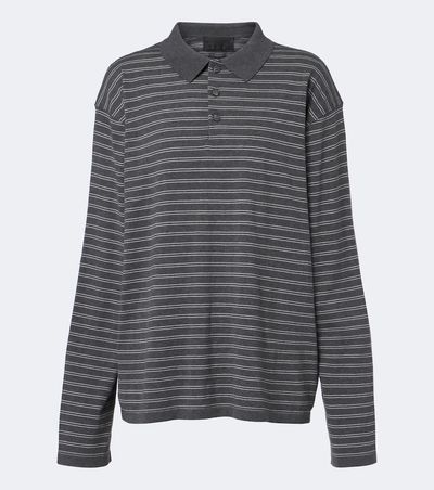 Nili Lotan Nili Lotan Striped cotton jersey polo shirt