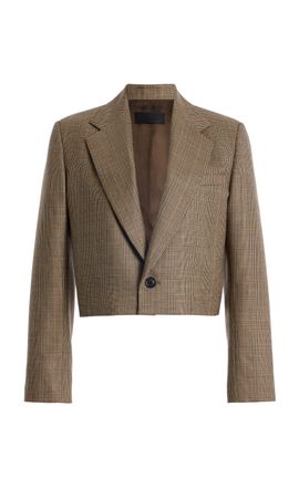 NILI LOTAN NILI LOTAN Swan Checked Wool Jacket