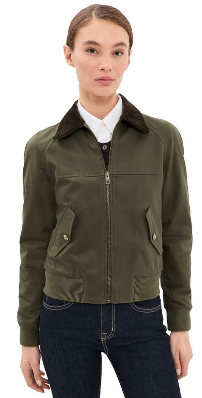 Nili Lotan Nili Lotan Victor Bomber Jacket Army Green