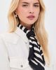 Nili Lotan Nili Lotan Zebra Silk Twill Scarf Zebra Print One - 3