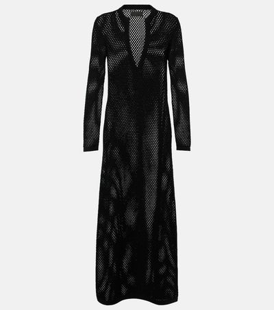Nili Lotan Nili Lotan Zera open-knit cotton maxi dress