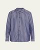 Nili Lotan Raphael Classic Striped Button-Down Shirt - 1